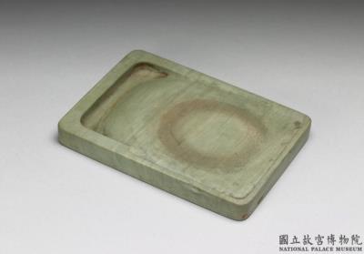 图片[2]-Yung-cheng reign mark Sung-hua stone inkstone in a black lacquer box with painted gold design-China Archive